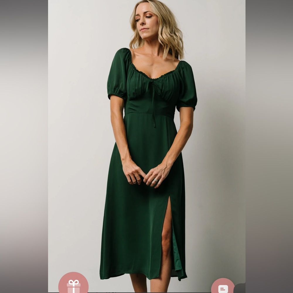 Baltic born green midi dress